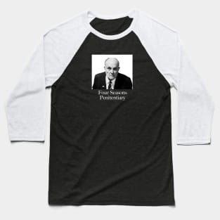 Rudy Giuliani Four Season Penitentiary Mug Shot Baseball T-Shirt